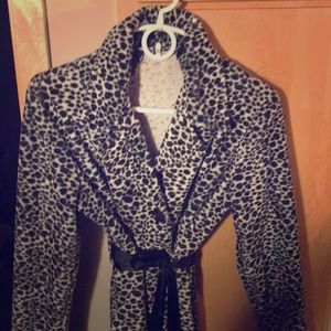 Leopard Print long spring jacket